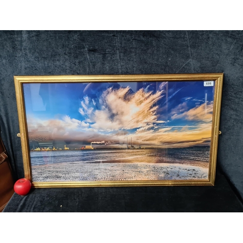 699 - A large quality print of an original photograph. Features the Irish coastal landscape with the Poolb... 