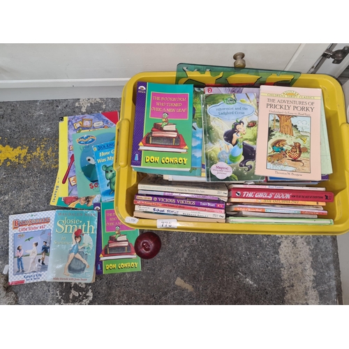 775 - A large box of both children and teenage books including titles such as 