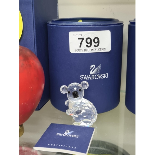 799 - A Swarovski large koala (left facing). RRP £65.00 on thecrystallodge.co.uk. Super collectors item. W... 