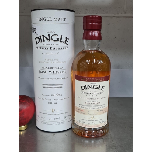 856 - A bottle of Dingle Single Malt small batch release (No. 3) Irish Whiskey 70cl 46.5%. From Bourbon an... 