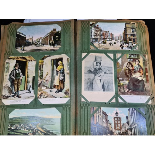 144 - Star Lot : An amazing selection of approx. 750 antique postcards consisting of both Irish and Uk car... 