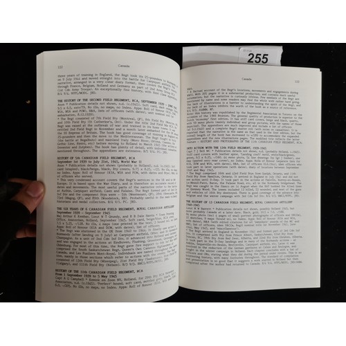 255 - An as new  comprehensive hardback military interest book titled 'Regiments - Regiments and Corps of ... 