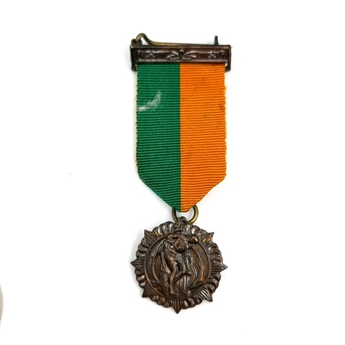 638 - Super Star Lot : A very rare original Irish Volunteers Easter Rising 1916 Active service medal. The ... 