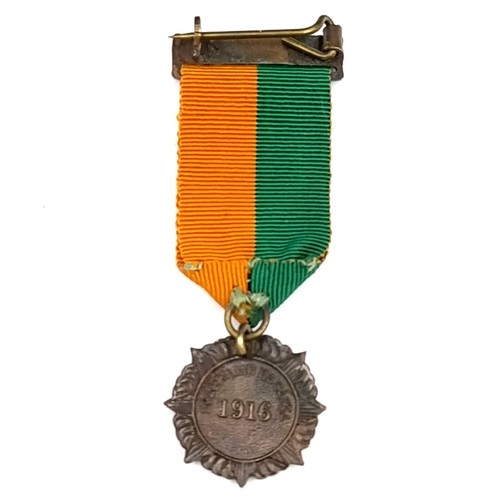 638 - Super Star Lot : A very rare original Irish Volunteers Easter Rising 1916 Active service medal. The ... 