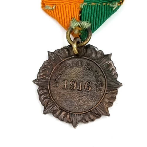 638 - Super Star Lot : A very rare original Irish Volunteers Easter Rising 1916 Active service medal. The ... 