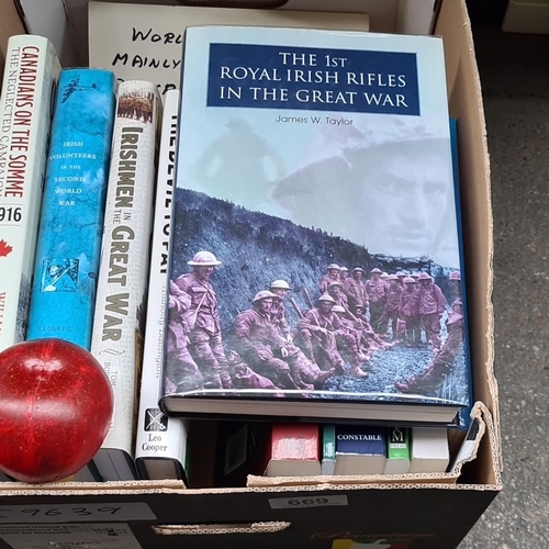 Collection of World War books, including 