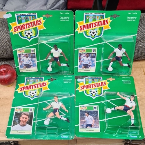 1358 - Set of four 1989 Kenner (Tonka) Sportstars figures, brand new old stock with sealed cards. Featuring... 