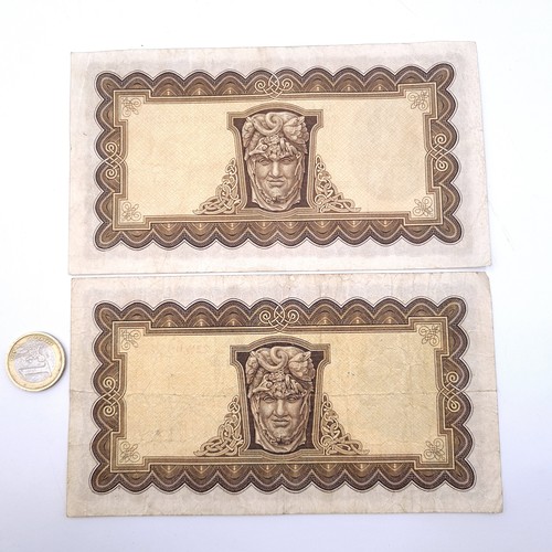 565 - Star Lot : Two Lady Lavery five pound notes dated 14-11-49 & 19-11-49. Both graded fine.