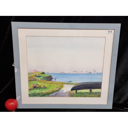 72 - Star Lot: An original 'June McIntyre (Irish)' watercolour on paper painting. Features an expressive ... 