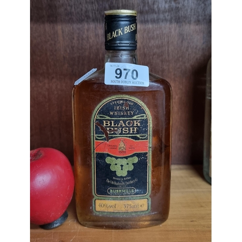 970 - A 375 ml 'Black Bush' Irish Whiskey. 40%Vol.