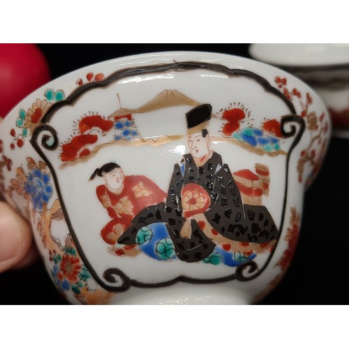 1339 - Star Lot : A wonderful pair of antique early Chinese famille rose 'Wu Shuang Pu' tea bowls. Hand pai... 