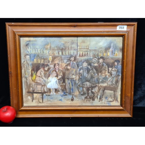 1360 - Star Lot: An original captivating 'S. de Paor' oil on board painting. Features a captivating scene w... 