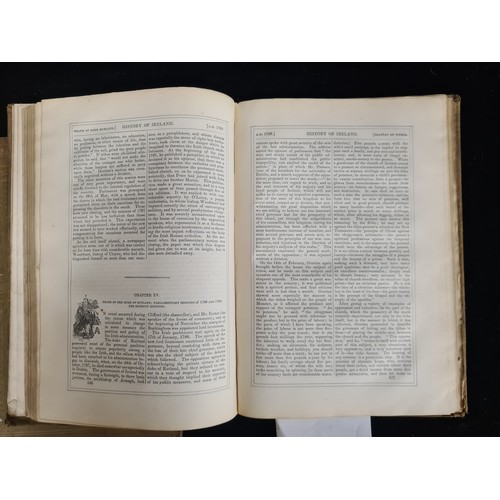 114 - Two interesting antique 1854 hardback books titled 'The History of Ireland; From the Earliest period... 