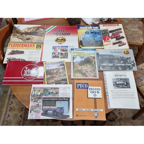 989 - A collection of model railway catalogues including Marklin, Bassett-Lowke, Rivaross and the book 'Li... 