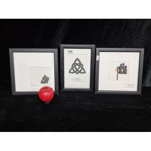 104 - A trio of signed Anna Nielsen limited edition prints including Celtic Love Knot (221/750), My Heart ... 