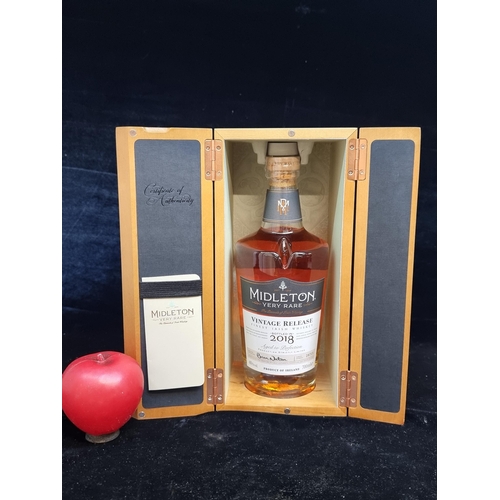 125 - Super Star Lot: A fabulous 700ml sealed bottle of Midleton Very Rare Vintage Release Bottled in 2018... 