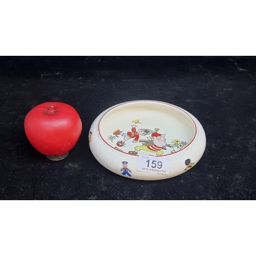 159 - A vintage Bilton Noddy-ware child's bowl with charming hand finished Noddy and Big Ear design. In go... 