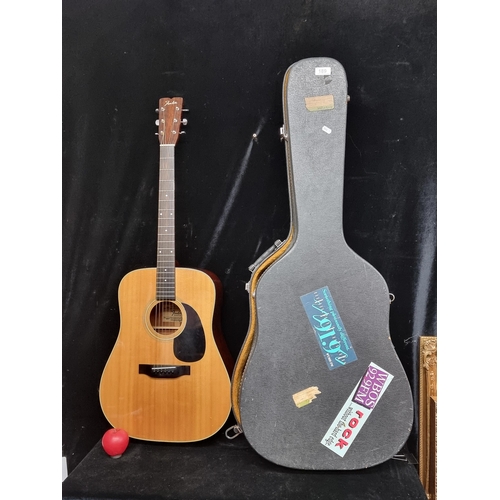 189 - Star Lot : A brilliant vintage Fender F-35 Natural acoustic six string guitar, a timeless classic. F... 