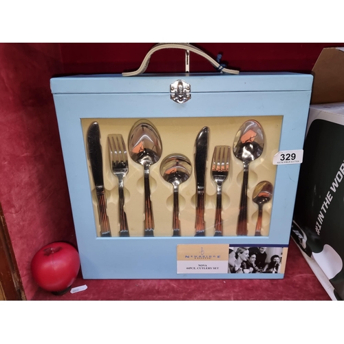 329 - A brand new Newbridge Home Nova 44 piece, cutlery set complete with carry case. RRP €99.00 via Kilke... 