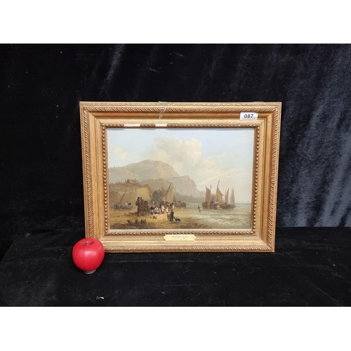 87 - SUPER Star Lot: Fredrick Calvert (Irish, c.1790-1844). An original antique oil on canvas painting by... 