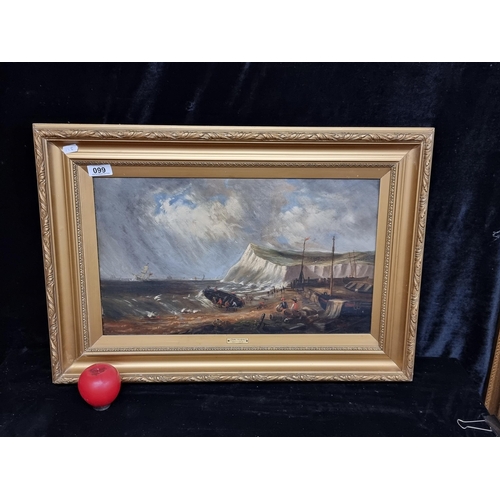 99 - Super Star Lot: John Moore (English, 1820-1902). An antique original John Moore oil on canvas painti... 