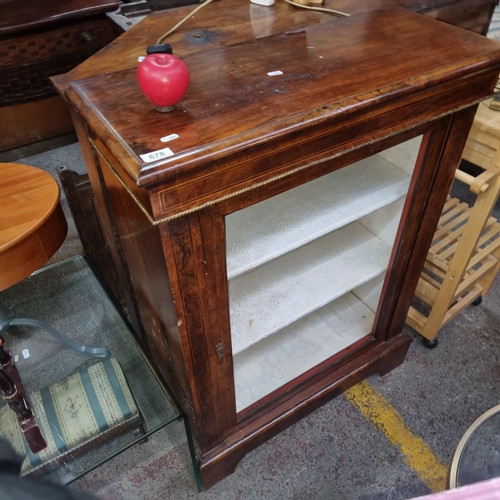 678 - Star Lot : A lovely mahogany inlaid pier cabinet with two interior shelves. Features a gadrooning br... 