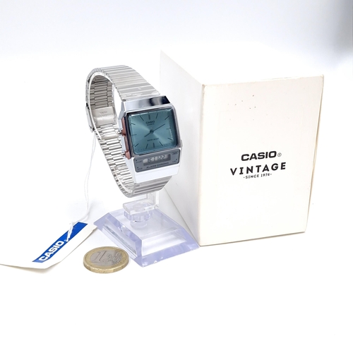 603 - A brand new Casio vintage wristwatch in as new condition. Presented in original box. Great looking w... 