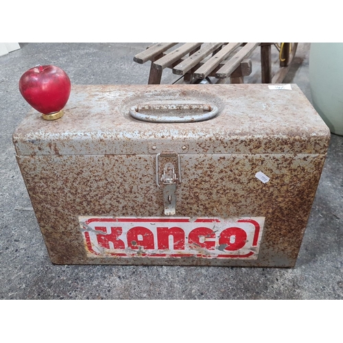 1105 - A Kango 638 hammer drill in original metal box, includes assorted tools and attachments. It features... 