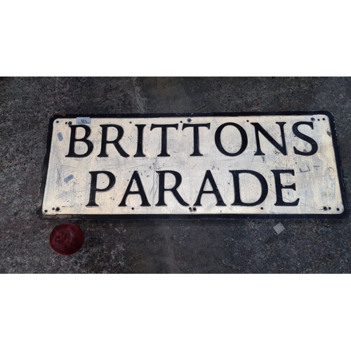 1112 - A Vintage metal street sign, 