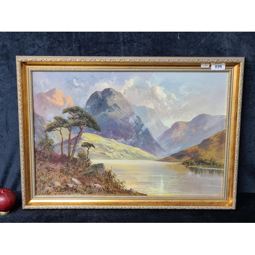 896 - Star Lot: An F. E. Jamieson (British, Fl. 1895-1950) original oil on canvas painting. Features a Sco... 