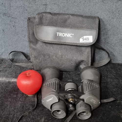 949 - A Tronic 10 x 50GA 119m / 1000m pair of Binoculars. Complete with carry case. Comps: £54 on ebay.