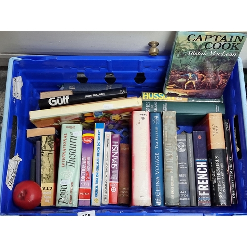 1257 - A crate containing a selection of fascinating books including 