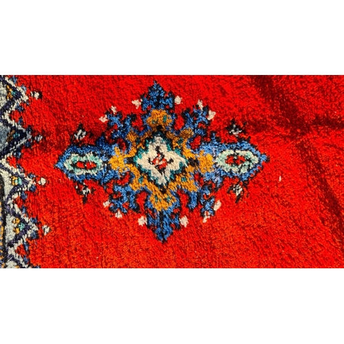 1393 - Super Star Lot: A magnificent very large, rich and vibrant hand knotted Moroccan rug. Colours throug... 