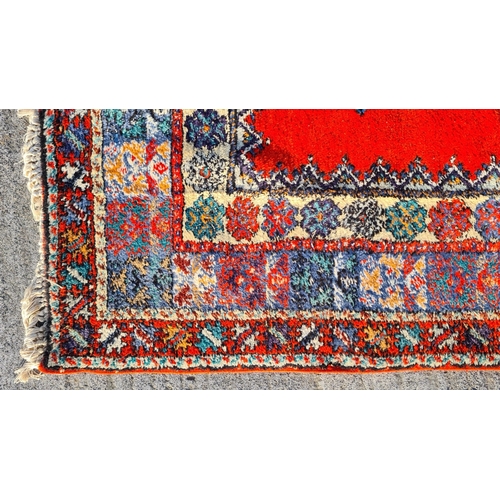 1393 - Super Star Lot: A magnificent very large, rich and vibrant hand knotted Moroccan rug. Colours throug... 