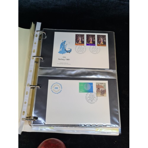 340 - A folder of Irish First Day cover stamps. 1981/82/83/84 with some older. Approx. 40