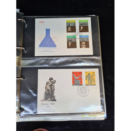 340 - A folder of Irish First Day cover stamps. 1981/82/83/84 with some older. Approx. 40