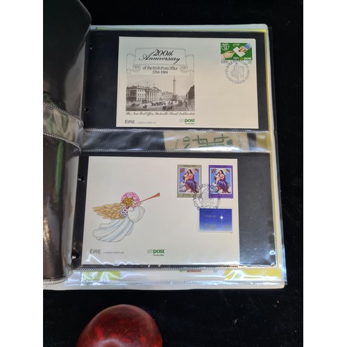 340 - A folder of Irish First Day cover stamps. 1981/82/83/84 with some older. Approx. 40