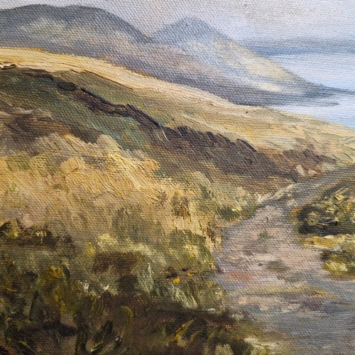 61 - Star Lot: Irene Woods (Irish) An original 'Irene Woods' (Irish) oil on canvas painting titled 'Mourn... 