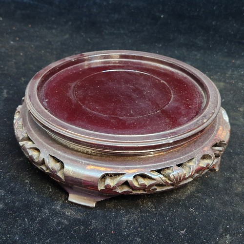 164 - Star Lot : A fabulous large pair of large Chinese Cloisonne lidded bowls sat on hand craved rosewood... 