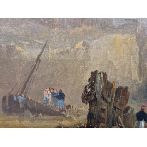 87 - SUPER Star Lot: Fredrick Calvert (Irish, c.1790-1844). An original antique oil on canvas painting by... 