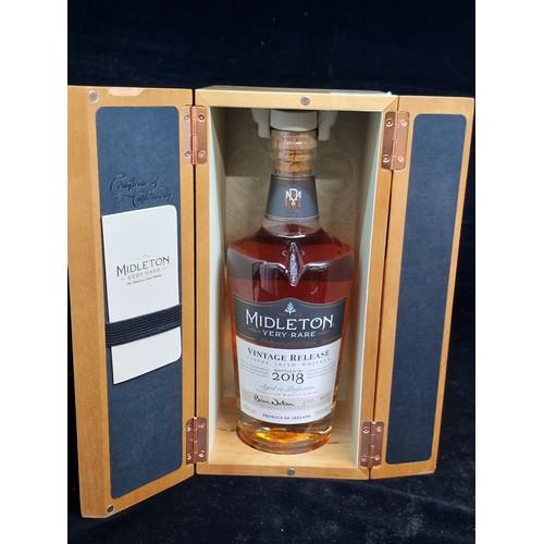 125 - Super Star Lot: A fabulous 700ml sealed bottle of Midleton Very Rare Vintage Release Bottled in 2018... 