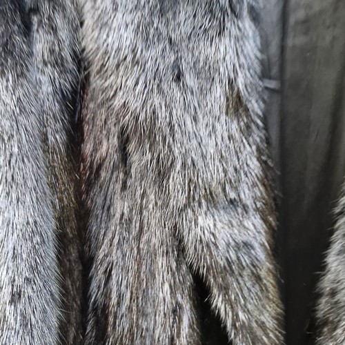 346 - Star Lot : A stunning vintage Dasco ladies full dark black gloss mink fur long coat. Approx size lar... 