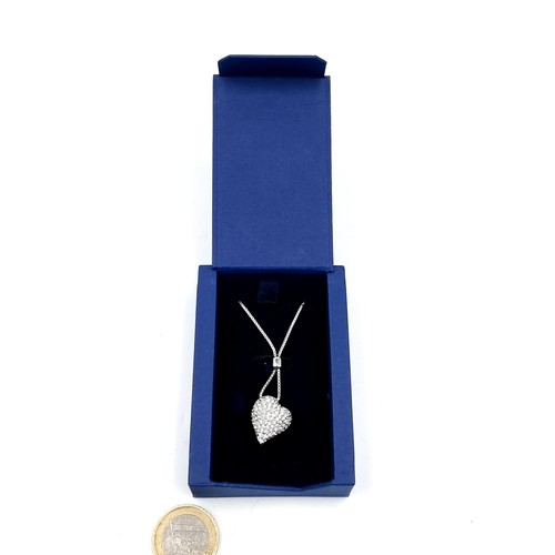 79 - A lovely brand new Swarovski Crystal heart pendant necklace. Presented in original box and packaging... 