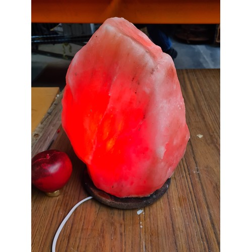 200 - A large Himalayan natural salt lamp. The warm glow these lamps give off are incredibly relaxing, who... 