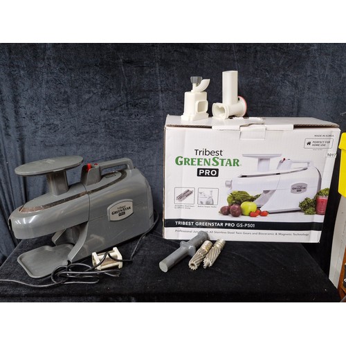 1017 - Star lot; A large 'Tribest Greenstar Pro' Professional Juicer. With all Stainless steel twin gears a... 