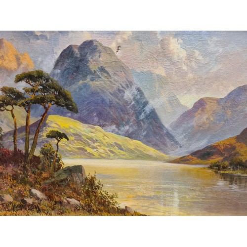 896 - Star Lot: An F. E. Jamieson (British, Fl. 1895-1950) original oil on canvas painting. Features a Sco... 