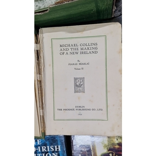 885 - Collection of Irish-themed books, including titles likeMichael Collins and the making of new Ireland... 