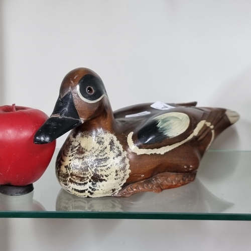 775 - A hand carved limited edition duck decoy from the Cottage Collection.