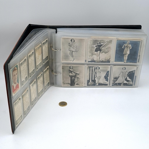 601 - A superb cigarette card album consisting of various subject matter. Includes sets of Downland, 'Figu... 