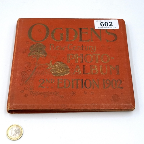 602 - A fully furnished photo album dated 1902 with a complete and varied portraiture examples.